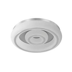 Plafón LED Paris de 66W con 3 temperaturas y mando Blanco/Plata - 1