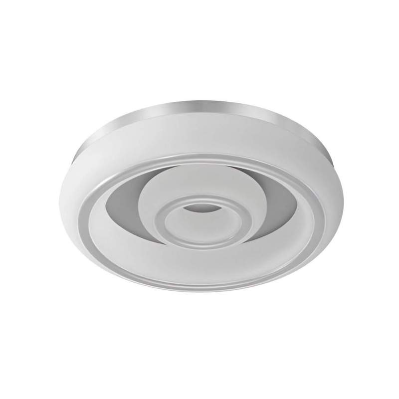 Plafón LED Paris de 66W con 3 temperaturas y mando Blanco/Plata - 1