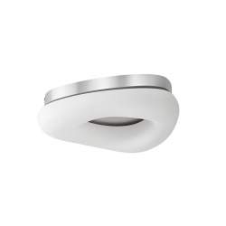 Plafón LED Paris de25W con 3 temperaturas y mando Blanco/Plata - 1