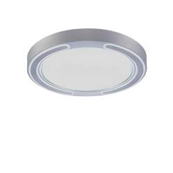 Plafón LED Asher de 48W con 3 temperaturas y mando Plata - 1