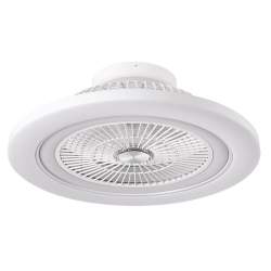 Ventilador de techo led 72w Dc Mato Blanco con 5 Aspas Transparentes