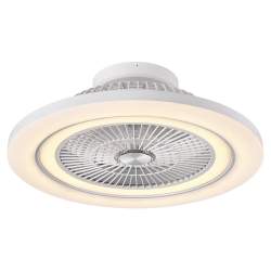 Ventilador de techo led 72w Dc Mato Blanco con 5 Aspas Transparentes