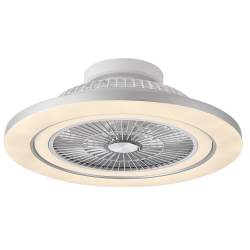 Ventilador de techo led 72w Dc Mato Niquel con 5 Aspas Transparentes