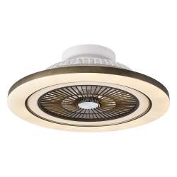 Ventilador de techo led 72w Dc Mato Cuero con 5 Aspas Transparentes - 1