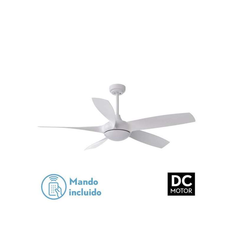 Ventilador de techo led Dc 24w Galleo Blanco con 5 Aspas - 1