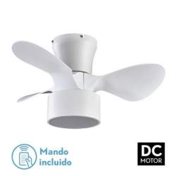 Ventilador de techo led DC 24w Kos Blanco con 3 Aspas - 1