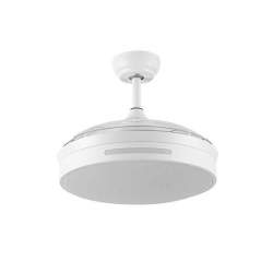 Ventilador de techo led DC 72w Micenas Blanco con 3 Aspas desplegables Transparentes - 2