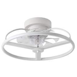 Ventilador de techo led Dc Anuska 60w Blanco/oro con 8 Aspas - 3