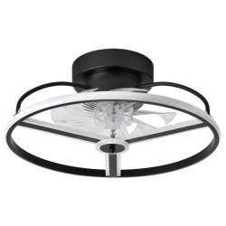 Ventilador de techo led Dc Anuska 60w Negro/oro con 8 Aspas - 3