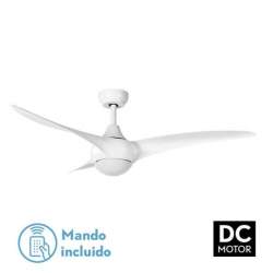 Ventilador de techo led Dc Canea 24w Blanco con 3 Aspas - 1