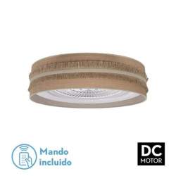 Ventilador de techo led DC Natalia 72w Saco-beis 60 cm diametro con 5 Aspas - 1