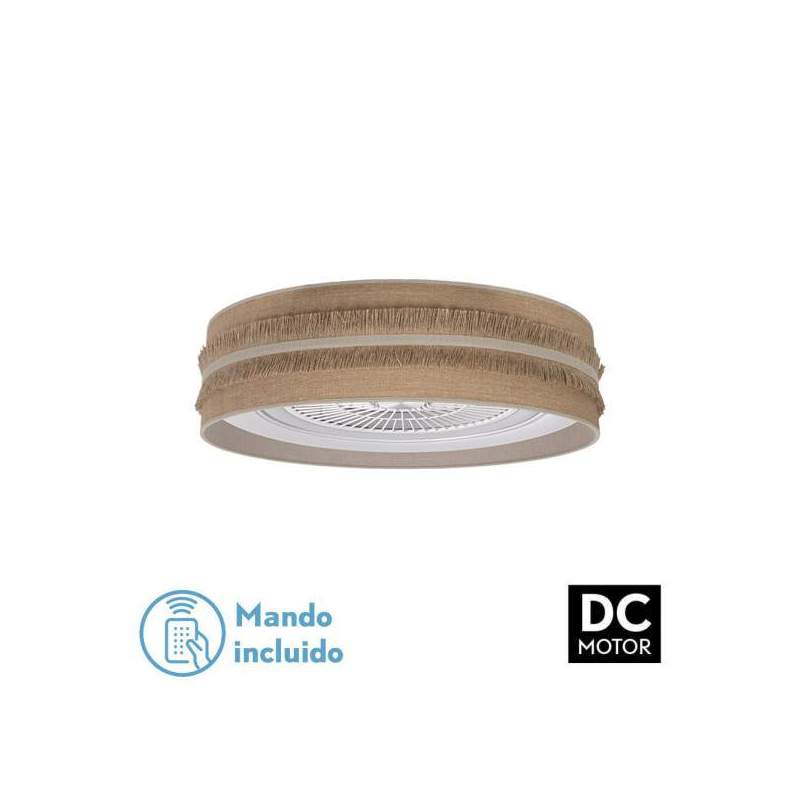 Ventilador de techo led DC Natalia 72w Saco-beis 60 cm diametro con 5 Aspas - 1