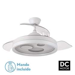 Ventilador de techo led Dc Turia 72w Blanco con 3 Aspas desplegables - 1