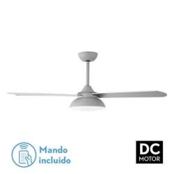 Ventilador de techo led Dc Umi 24w Gris con 3 Aspas reversibles Gris/haya - 1