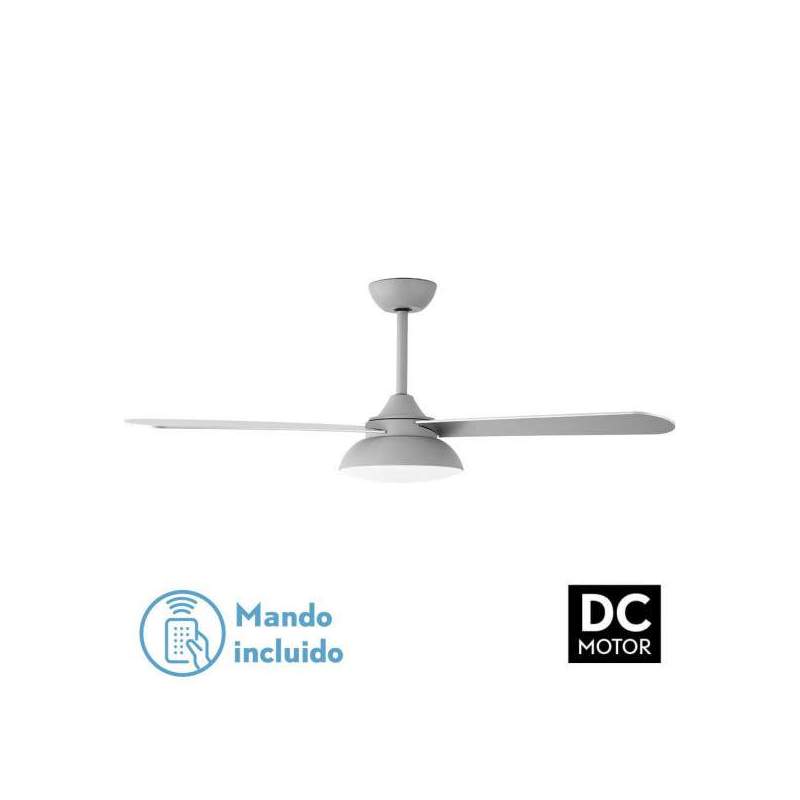 Ventilador de techo led Dc Umi 24w Gris con 3 Aspas reversibles Gris/haya - 1