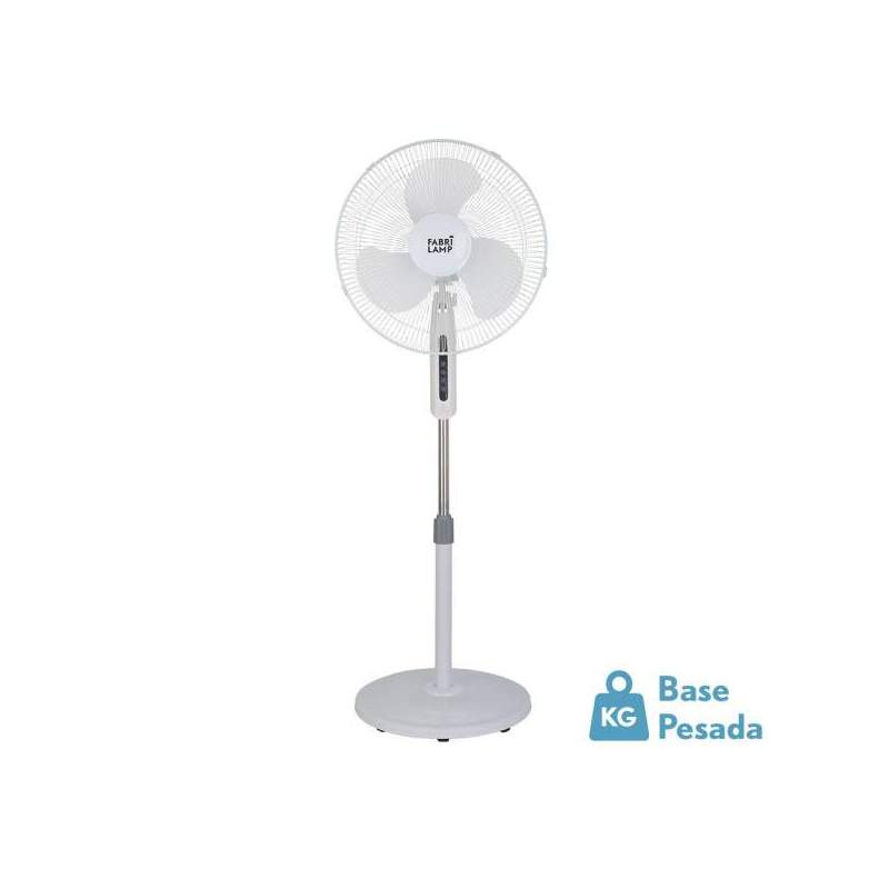 Ventilador De Pie Etesio Blanco 40w con 3 Aspas blancas - 1