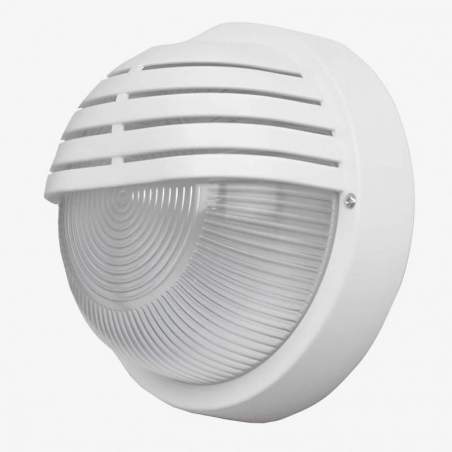 Aplique de pared para exterior Canopus con casquillo E27 en blanco